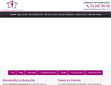 Tablet Screenshot of albenizabogados.com